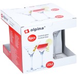 ALPINA Sklenice na koktejly 220 ml sada 4 ks