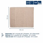 KELA Koupelnová předložka Miu směs bavlna/polyester granitově šedá 65,0x55,0x1,0cm