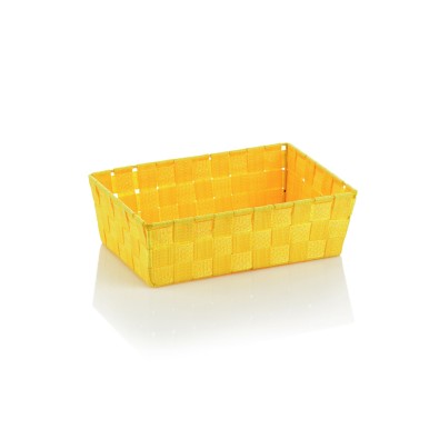 Koš ALVARO PP, žlutá  29,5x20,5x8,5cm