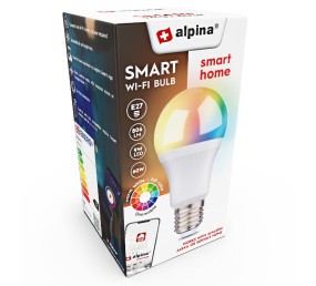 ALPINA Chytrá žárovka LED RGB WIFI bílá + barevná E27