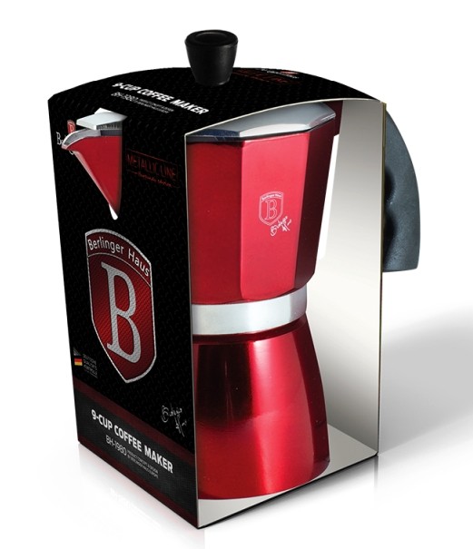 BERLINGERHAUS Konvice na espresso 9 šálků Burgundy Metallic