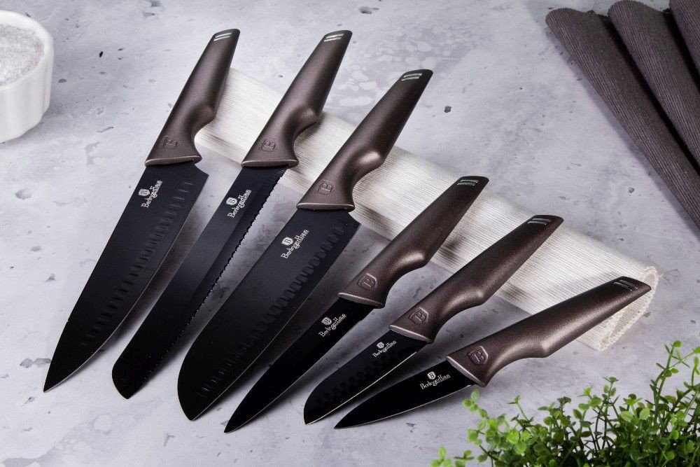 Sada nožů s nepřilnavým povrchem 6 ks Carbon Pro Edition