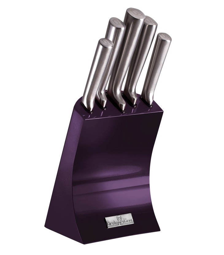 Sada nožů ve stojanu 6 ks nerez Royal Purple Metallic Line
