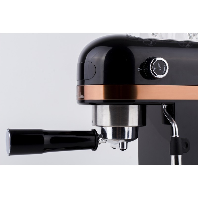 Pákový kávovar na espresso s LED displejem Black Rose Collection