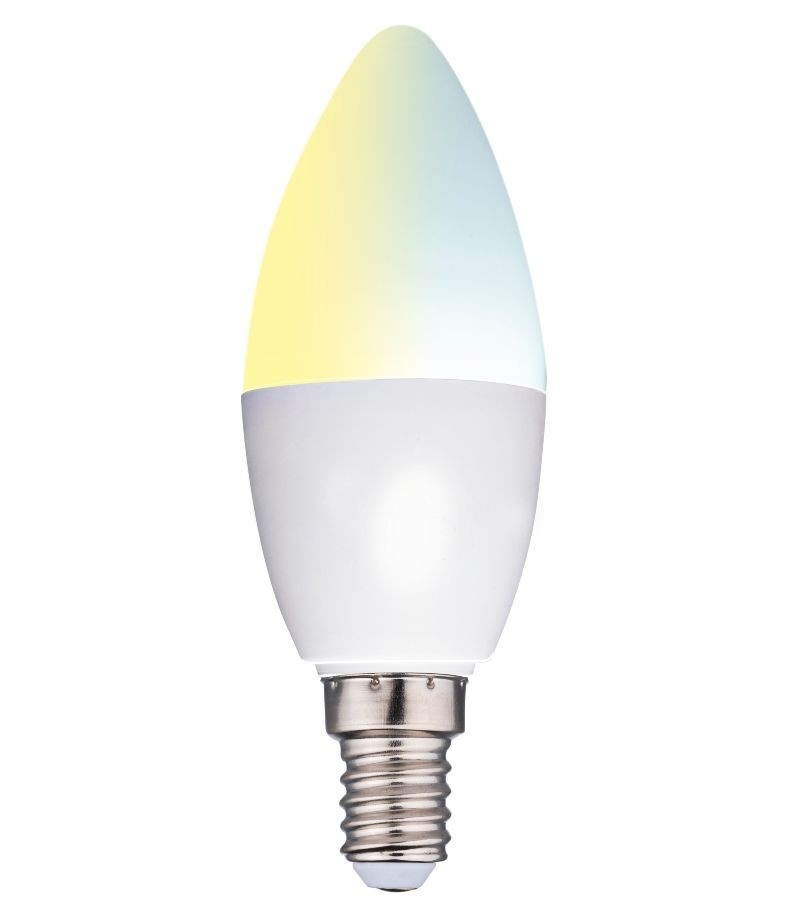 Chytrá žárovka LED WIFI bílá stmívatelná E14