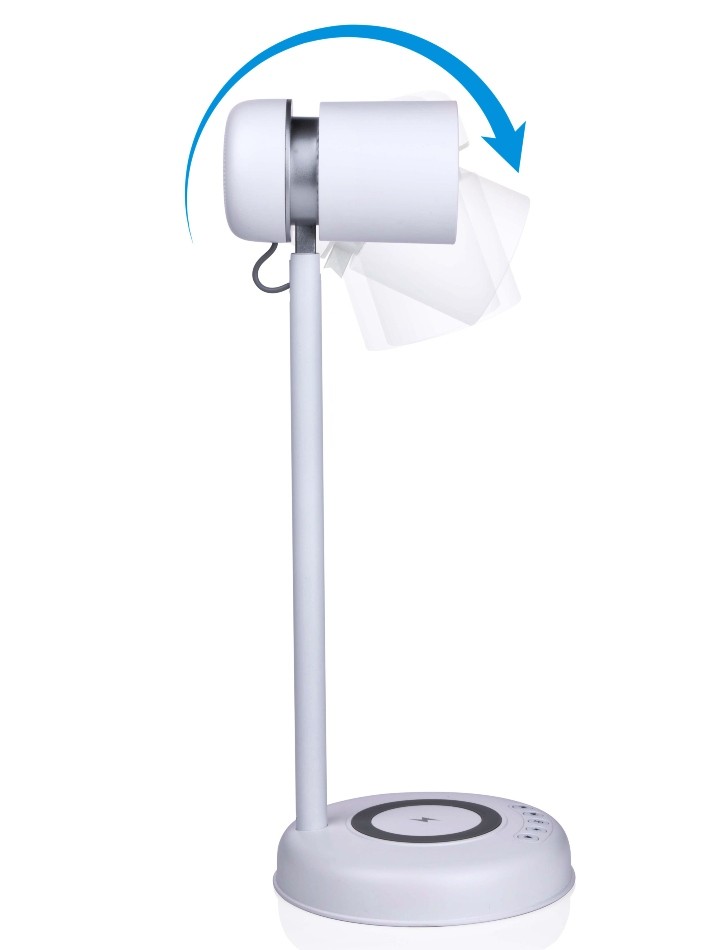 GRUNDIG Stolní lampa LED s bezdrátovou nabíječkou na mobil 3v1