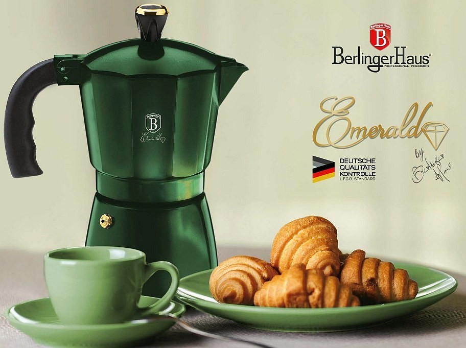 BERLINGERHAUS Konvice na espresso 6 šálků Emerald Collection