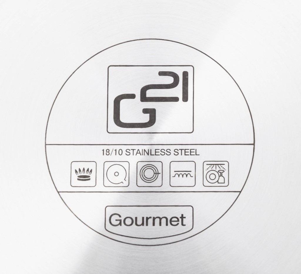 Pánev G21 Gourmet Miracle 28 cm s poklicí, nerez/greblon