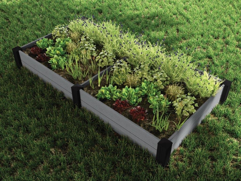 Vyvýšený záhon Keter Vista Modular Garden Bed dvoubalení šedý