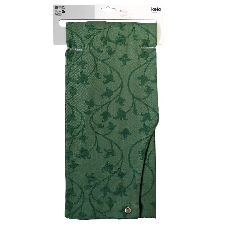Zástěra Cora 100% bavlna světle zelená/zelený vzor 80,0x67,0cm KL-12816