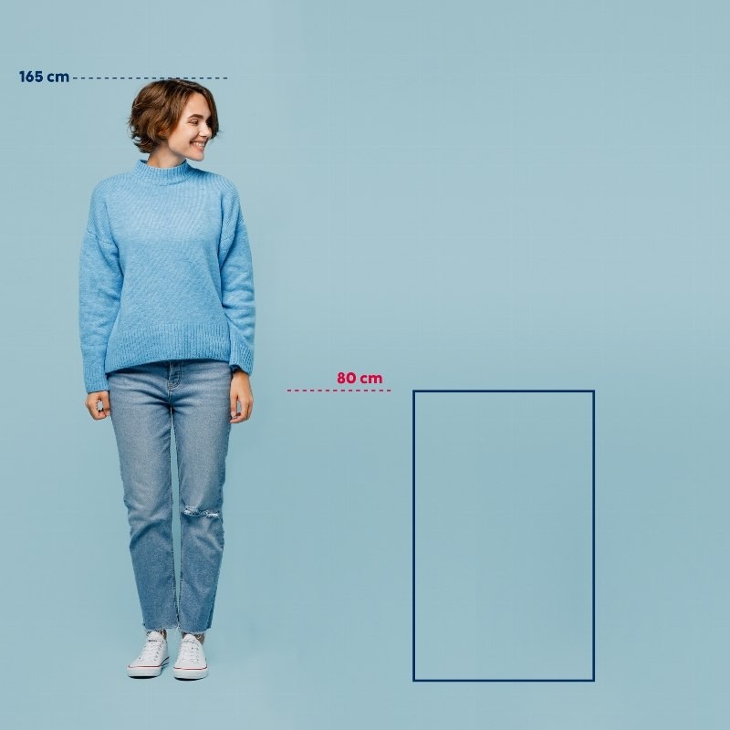 KELA Koupelnová předložka Ombre 80x50 cm polyester modrá