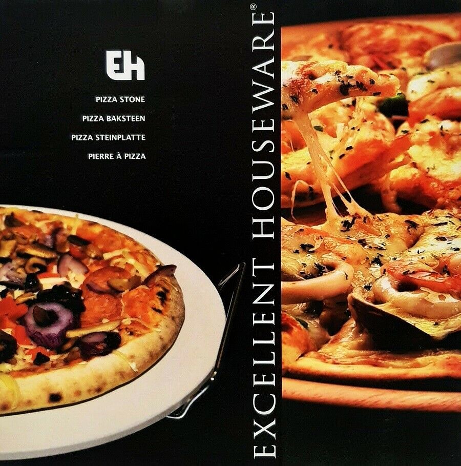 Pizza kámen do trouby nebo na gril s rukojeťmi 33 cm