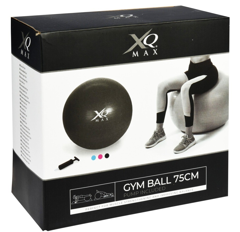 XQMAX Gymnastický míč GYMBALL XQ MAX 75 cm antracit