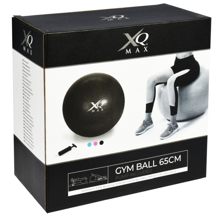 Gymnastický míč GYMBALL XQ MAX 65 cm černá