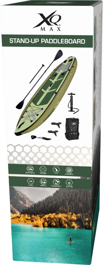 Paddleboard pádlovací prkno 330 cm s kompletním příslušenstvím hnědá