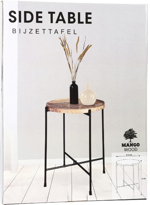 Odkládací stolek z mangového dřeva 35x46 cm