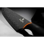 BERLINGERHAUS Sada nožů s mramorovým povrchem 5 ks Granit Diamond Line černá / oranžová