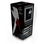 BERLINGERHAUS Sada nožů ve stojanu nerez Black Burgundy Metallic Line 6 ks Kikoza Collection