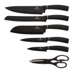 Sada nožů ve stojanu 7 ks Black Rose Collection