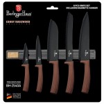 BERLINGERHAUS Sada nožů s nepřilnavým povrchem a magnetickým držákem 6 ks Forest Line