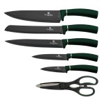 Sada nožů s nepřilnavým povrchem 7 ks Emerald Collection ve stojanu
