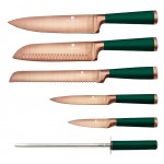 BERLINGERHAUS Sada nožů v dřevěném bloku 7 ks Emerald Collection - design.vady
