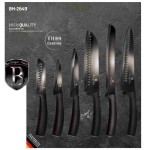 BERLINGERHAUS Sada nožů s nepřilnavým povrchem 6 ks Shiny Black Collection