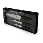 BERLINGERHAUS Sada nožů nerez 3 ks Shiny Black Collection