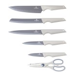 Sada nožů ve stojanu s nepřilnavým povrchem 7 ks Aspen Collection