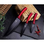 BERLINGERHAUS Sada nožů a kuchyňského náčiní ve stojanu 12 ks Burgundy Metallic Line