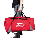 SLAZENGER Sportovní /cestovní taška s kolečky červená