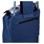 EDCO Nákupní taška na kolečkách modrá se světlým poklopem