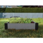 Vyvýšený záhon Keter Vista Modular Garden Bed šedý