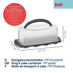 KELA Box na potraviny přenosný s víkem DELI