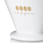 Kávový filtr porcelánový Excelsa L bílá