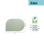 Prostírání EDEL PU kůže kouřově zelen, 45,0x30,0x0,17cm