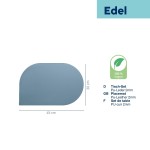 Prostírání EDEL PU kůže kouřově modrá 45,0x30,0x0,17cm
