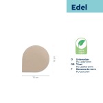 Podtácek EDEL PU kůže sada 4ks světle béžová 10,0x10,0x0,17cm
