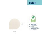 Podtácek EDEL PU kůže sada 4ks světle bílá 10,0x10,0x0,17cm
