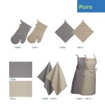 KELA Stolní souprava Puro 55% bavlna/45% len šedá 45,0x30,0cm