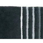 KELA Koupelnová předložka LADESSA STRIPES 100x60 cm černá