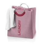 Taška na prádlo Palma 100% polyester tmavě růžová