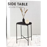 Odkládací stolek mramorový černý 35x46 cm