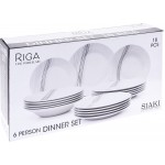 EXCELLENT Jídelní sada talířů RIGA porcelán 18 ks