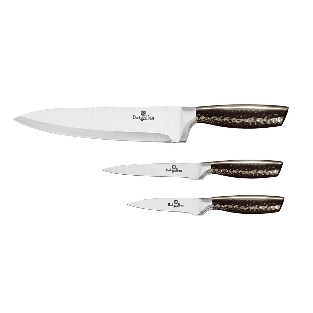 Levně BERLINGERHAUS Sada nožů nerez 3 ks Carbon PRO Line BlackSmith BH-2465