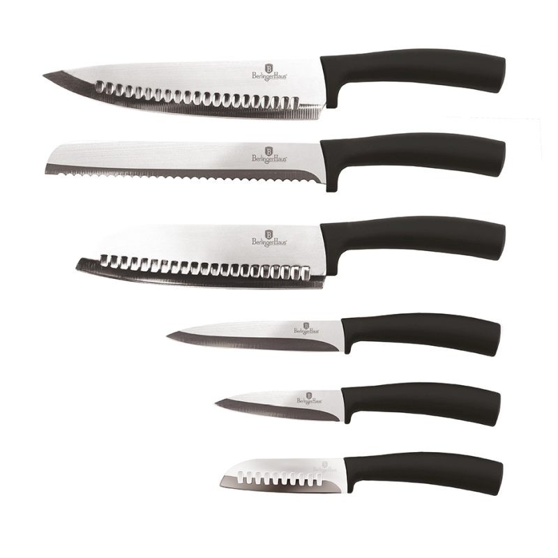 Levně BERLINGERHAUS Sada nožů nerez 6 ks Black Silver Collection BH-2478