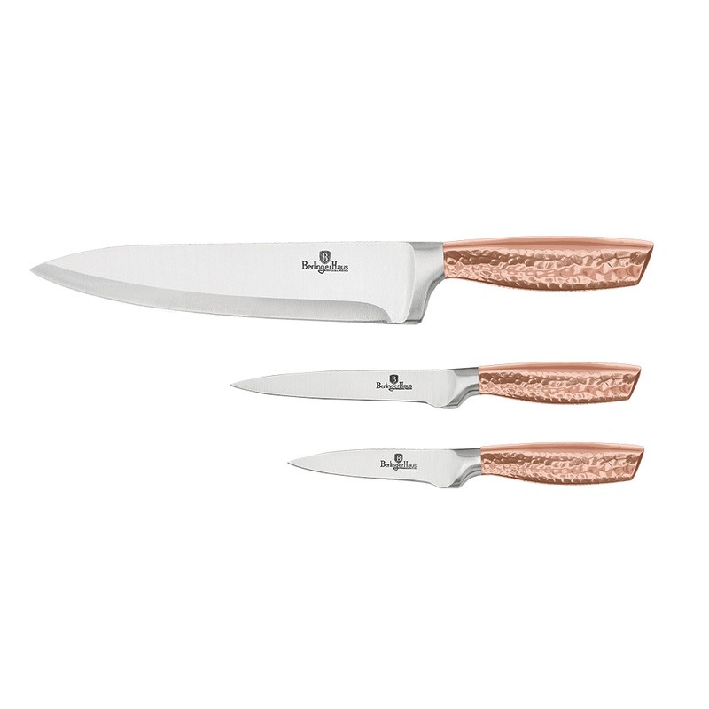 BERLINGERHAUS Sada nožů nerez 3 ks Primal Rosegold Metallic Line BH-2493