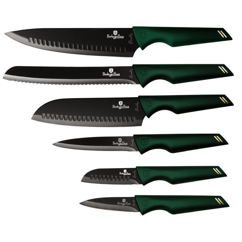 Levně BERLINGERHAUS Sada nožů s nepřilnavým povrchem 6 ks Emerald Collection BH-2591