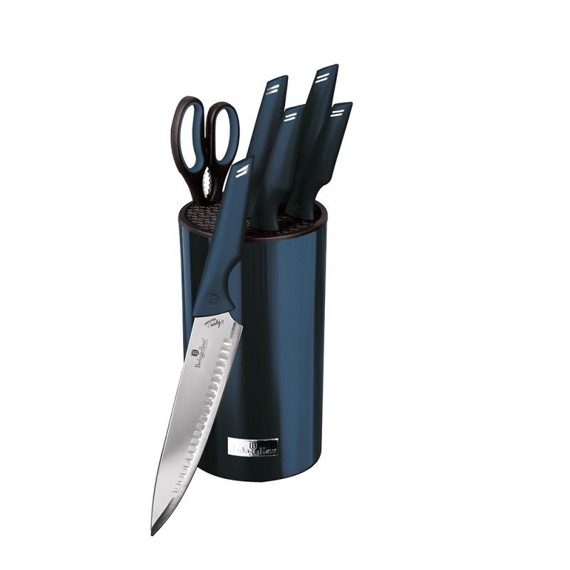 Levně BERLINGERHAUS Sada nožů ve stojanu 7 ks Metallic Line Aquamarine Edition