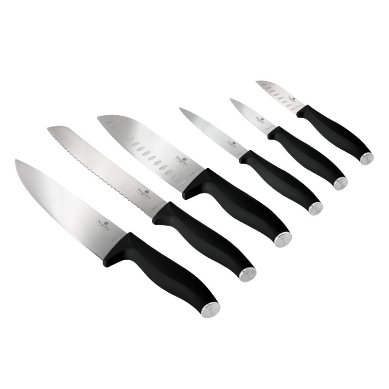 Sada nožů nerez 6 ks Matte Black Collection